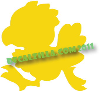 Chocobo Silhouette (462x388), Png Download