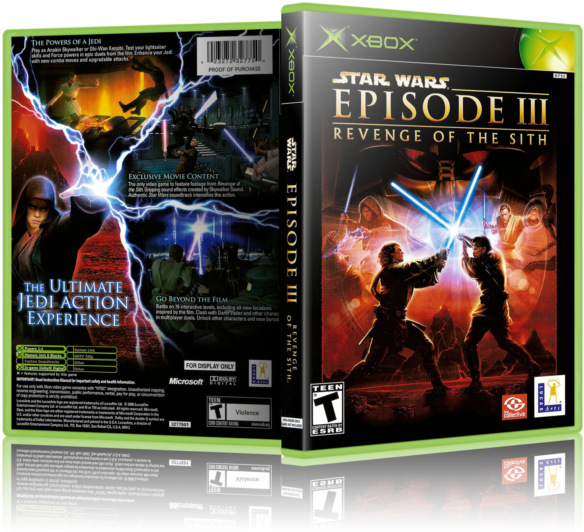 Star Wars Episode Iii 3 Revenge Of The Sith Replacement - Star Wars Episode 3 Game (640x548), Png Download