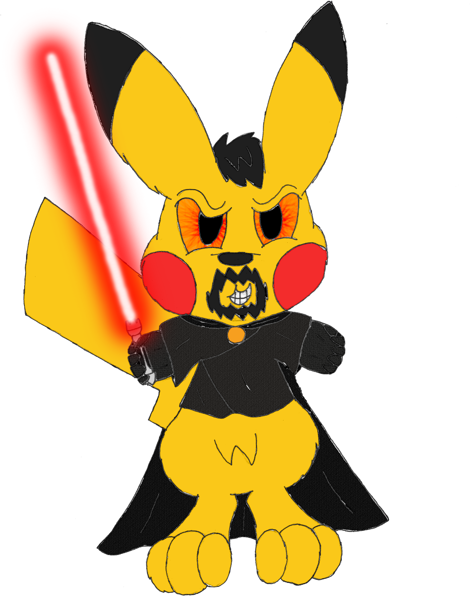Mirror Ace's Sith Robes - Cartoon (1554x2029), Png Download