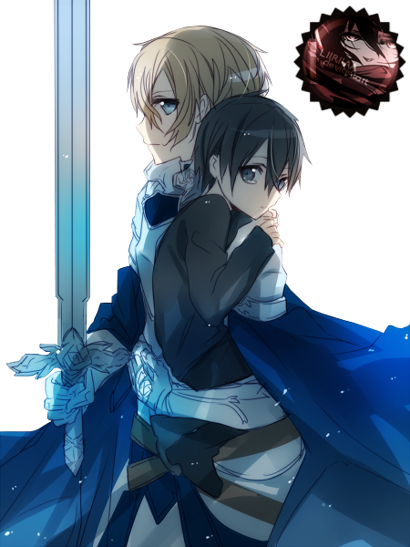 Eugeo X Kirito - Sword Art Online Eugeo X Kirito (450x600), Png Download
