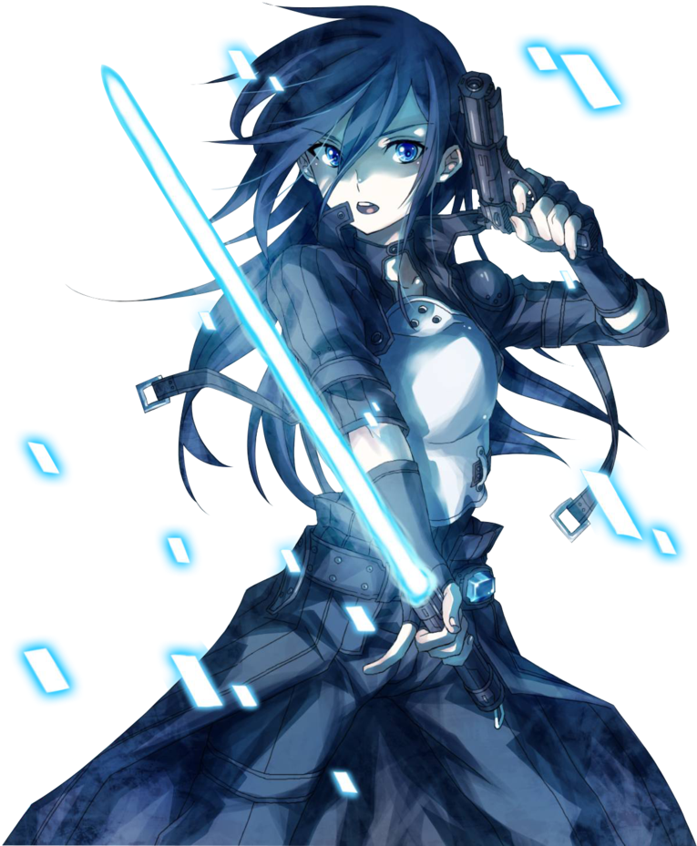 Kazuto Kirigaya Sword Art Online Render Ashleyojeda - Sword Art Online Gun Gale Kirito (832x960), Png Download