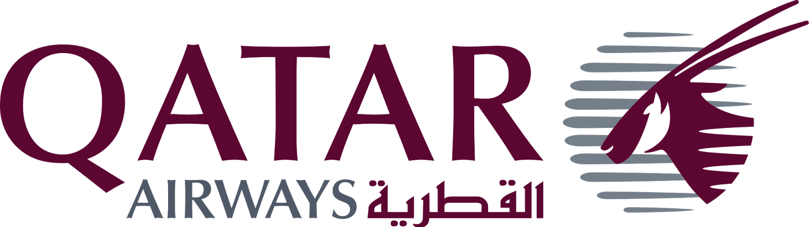 Qatar Airways In Last Week's Schedule Update, Has Made - Qatar Airways Logo Png (1600x449), Png Download
