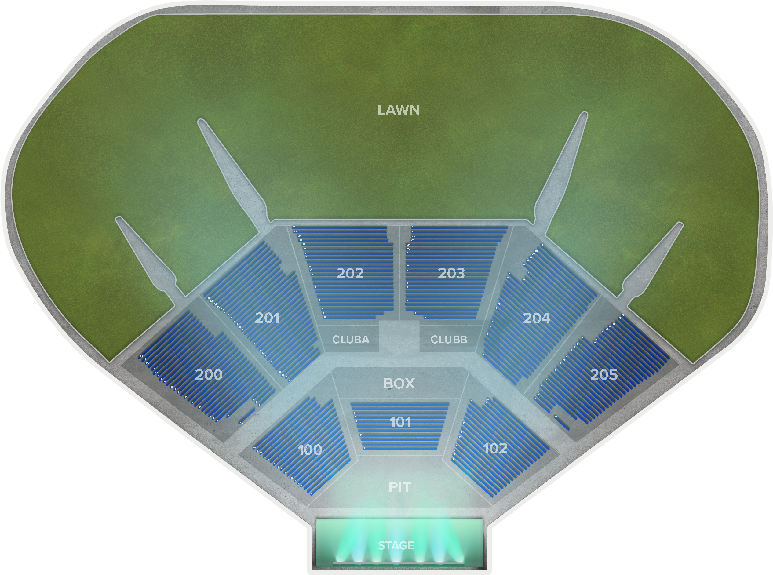 Little Big Town At Miranda Lambert At Dos Equis Pavilion - Dos Equis Pavilion Map (2560x1936), Png Download