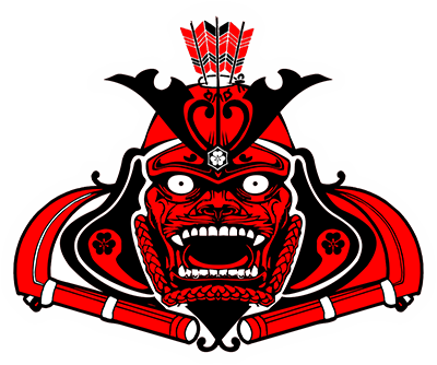 Samurai Mask Png Jpg Black And White Download - Japanese Samurai Mask Png (400x334), Png Download