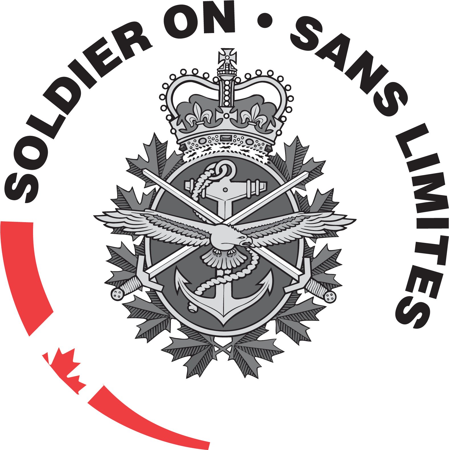 Soldier On Crest - Canadian Armed Forces Flag (1668x2000), Png Download