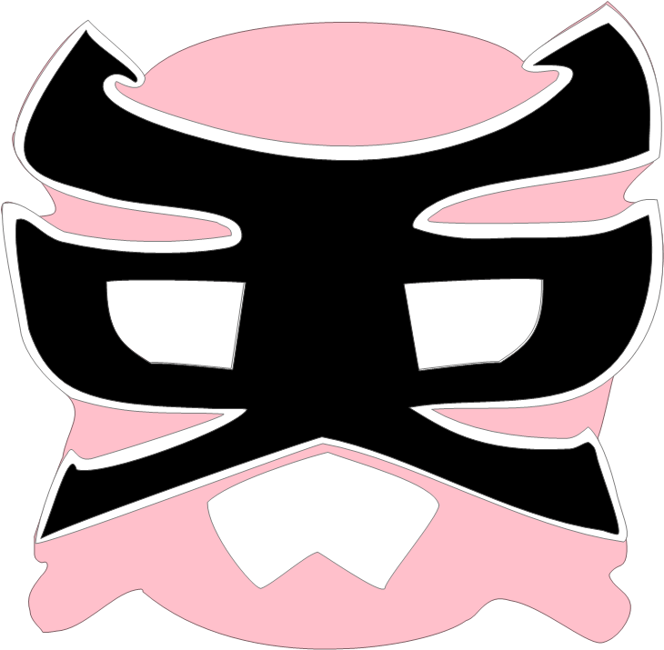 Pin544 - Power Rangers Rosa Png Mascara (750x735), Png Download