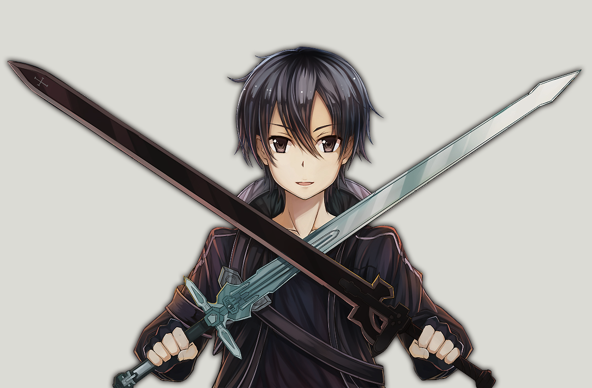Anime Character With Two Swords (1189x779), Png Download