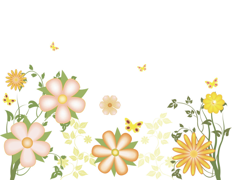 Yellow Flowers Free Transpa Clipart Gallery Yoville - Design Clipart On Transparent Background (900x698), Png Download