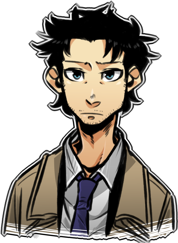 Castiel By Konoira On Deviantart - Castiel Cartoon Drawing (774x1032), Png Download