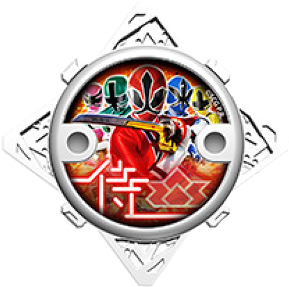 Samurai Ninja Power Star - Power Rangers Bucket (each) (1035x1007), Png Download