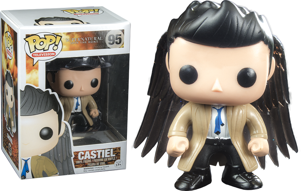 Castiel With Wings Pop Vinyl Figure - Funko Pop Supernatural Castiel (1000x635), Png Download
