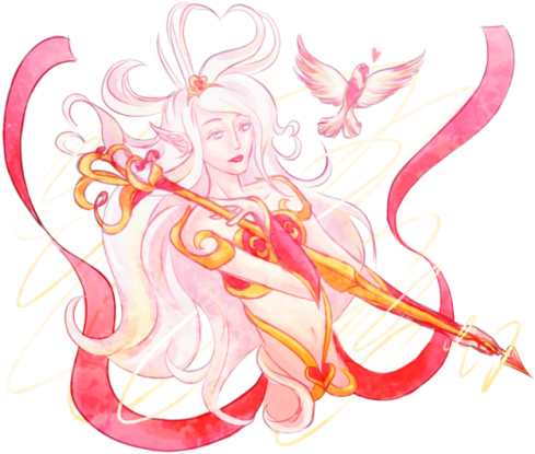 A Slightly Late Drawing For Valentine's Day I Decided - Digital Art (500x426), Png Download