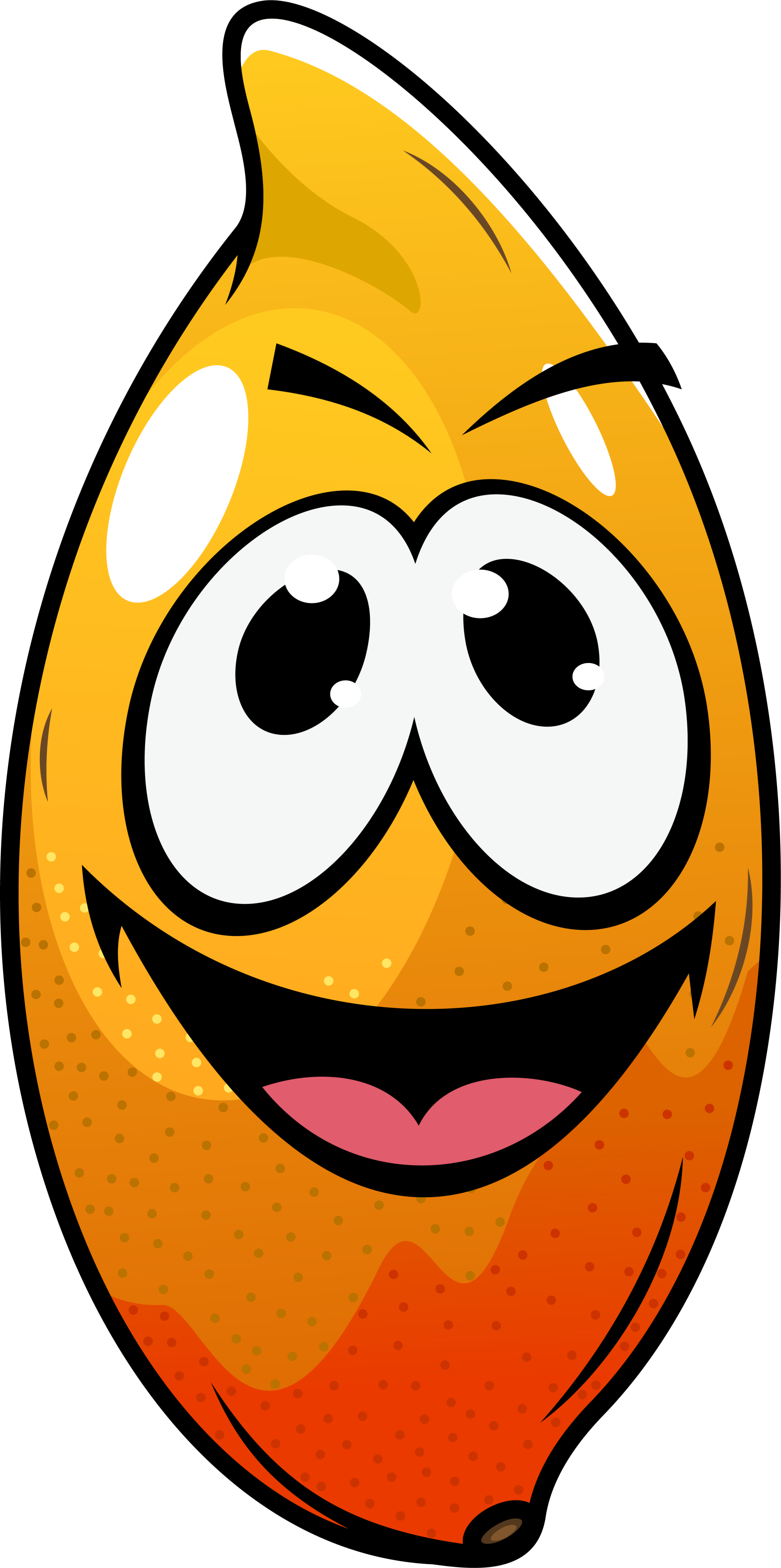 Png Royalty Free Download Mango Clipart Smiling - Cartoon Eyes Nose Mouth Png (2000x4013), Png Download