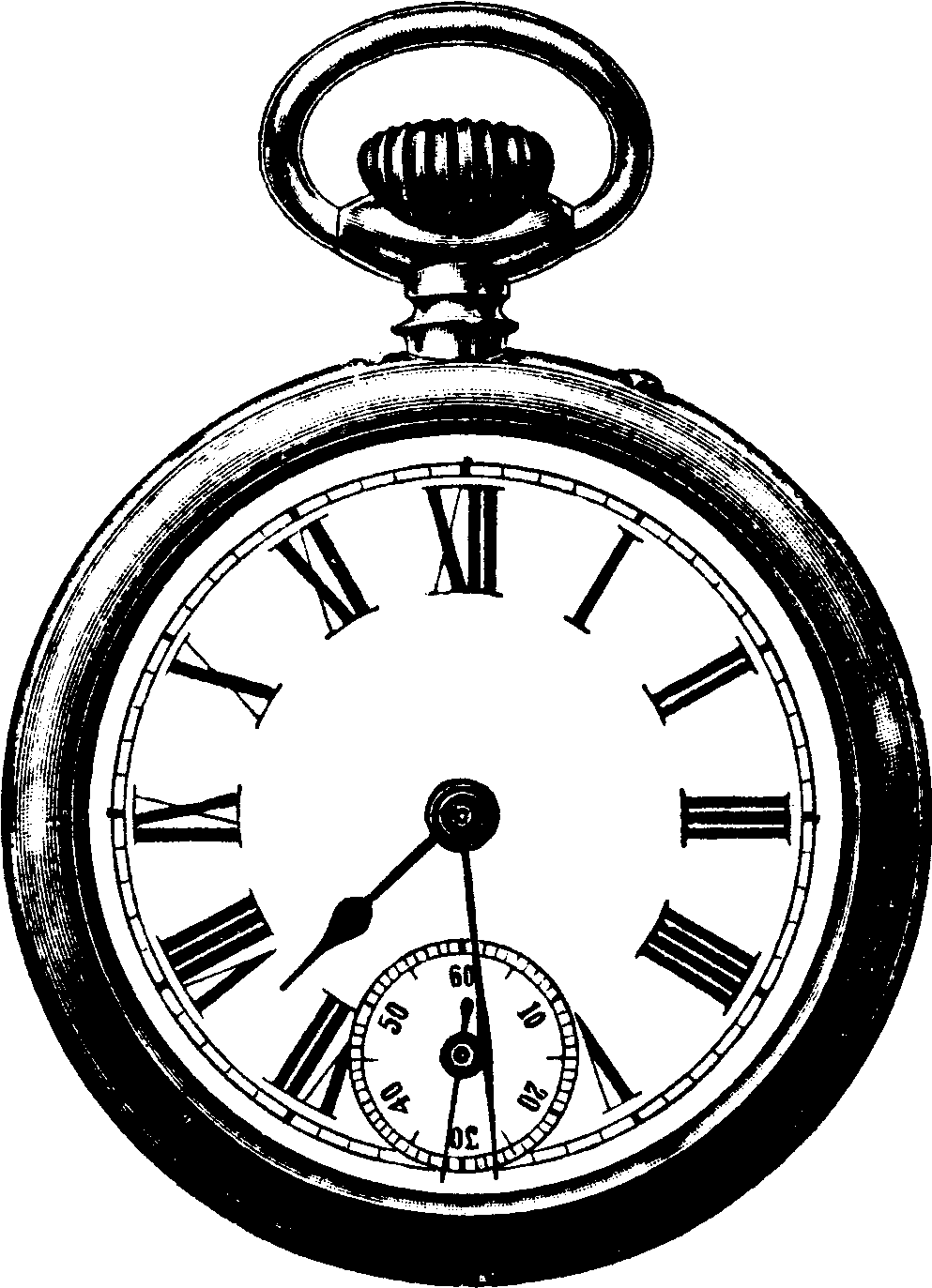Drawing Clock Old Fashioned Vintage Clock Png Full Size Png Download Seekpng