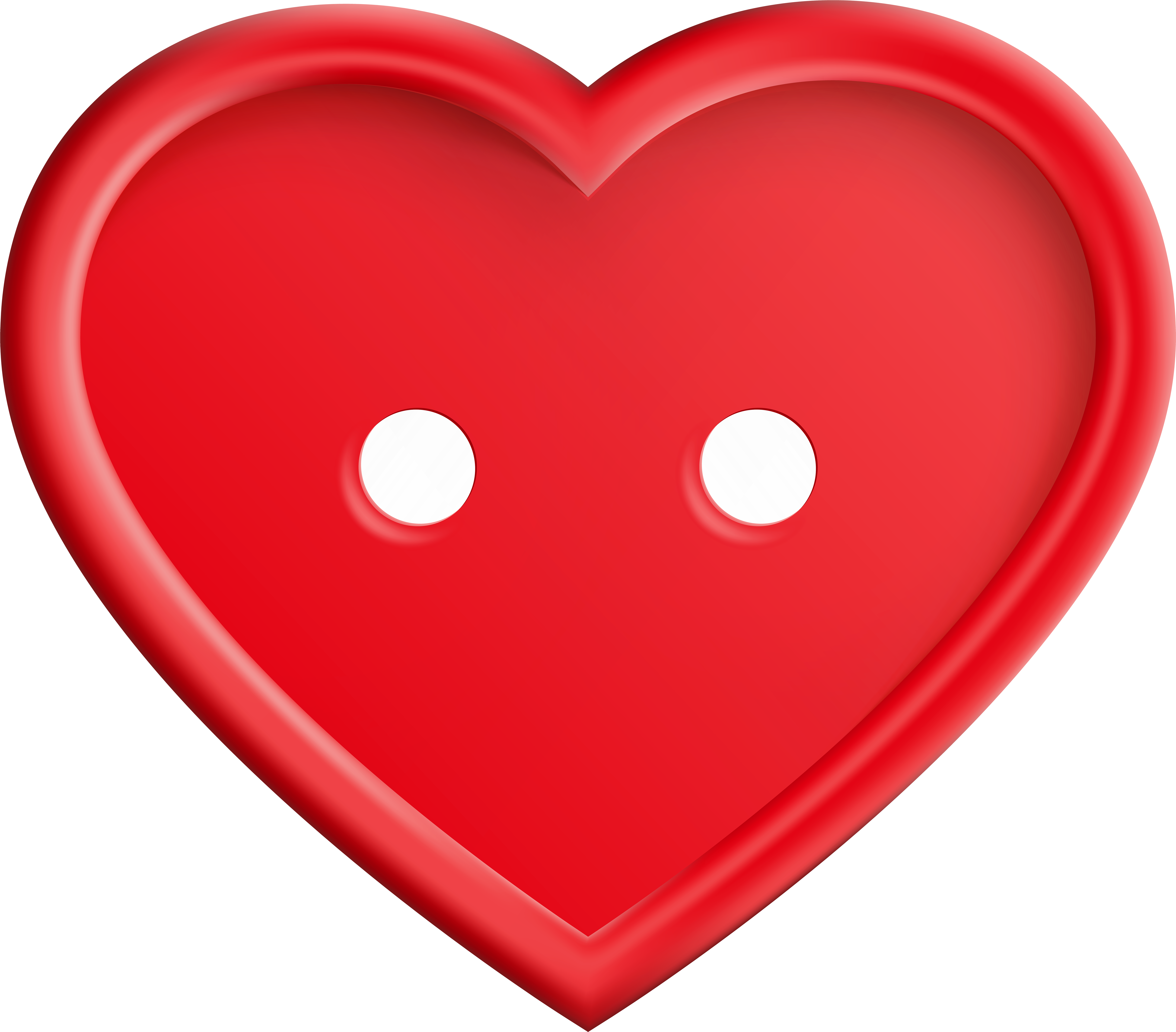 Red Heart Button Png Clip Art Imageu200b Gallery Yopriceville (8000x7020), Png Download