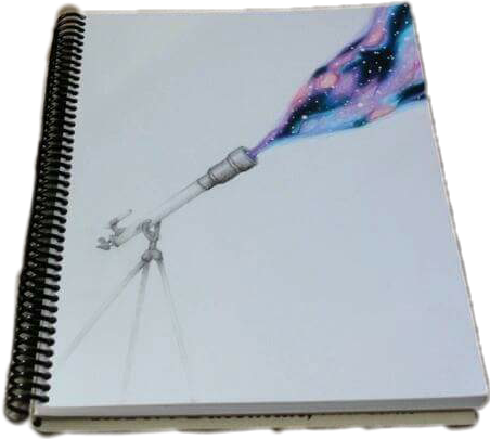 Galaxy Cool Drawings (452x405), Png Download