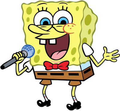 Spongebob Singing - Sponge Bob Square Pants (400x400), Png Download