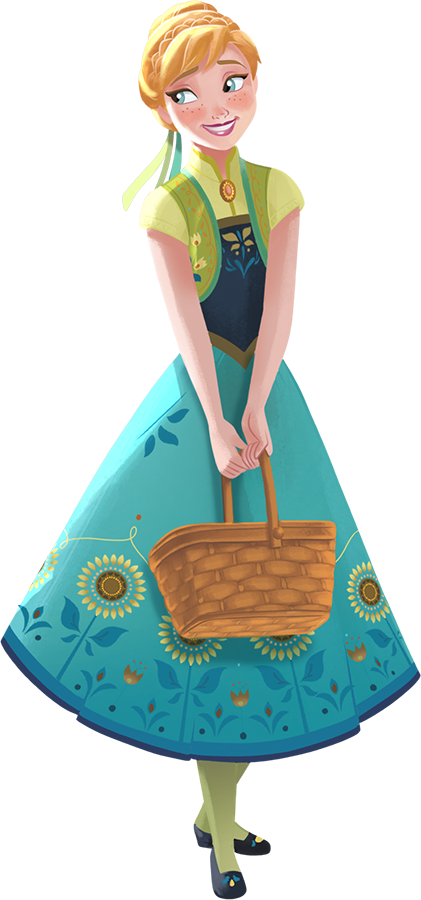 Anna 1 - Frozen Fever Anna Png (421x900), Png Download