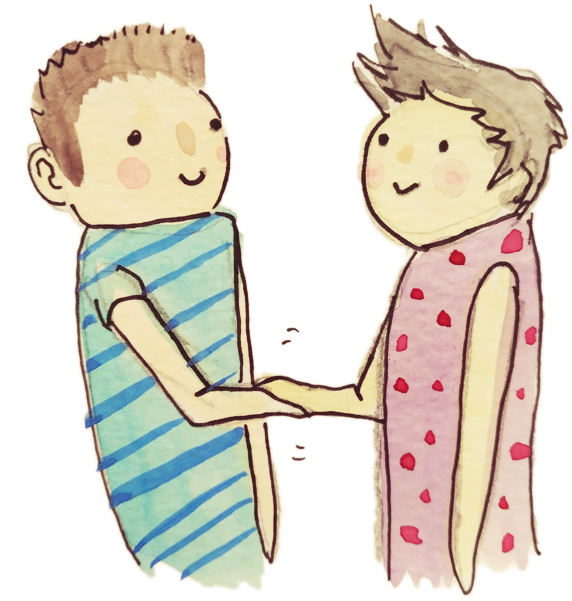 How And Where To Meet New People - Cartoon (600x600), Png Download