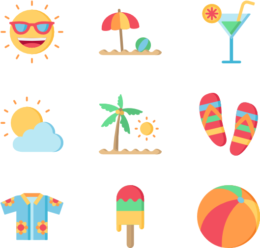 41 Summer Beach Icon Packs Vector Icon Packs Svg Psd - Beach (600x564), Png Download