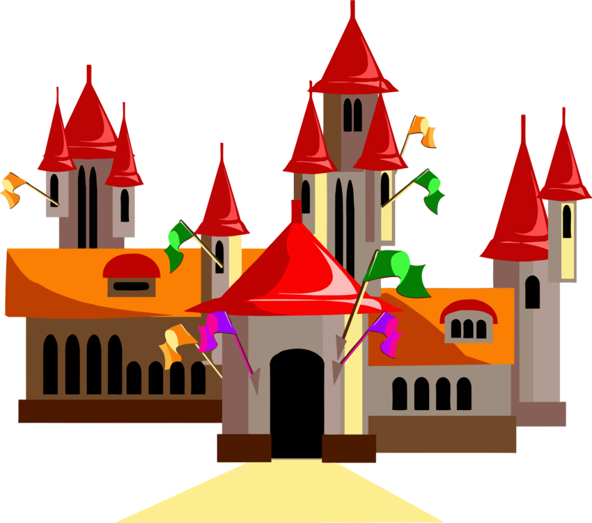 Castle Drawing Cartoon Fairy Tale - Fairy Tale Clipart (850x750), Png Download