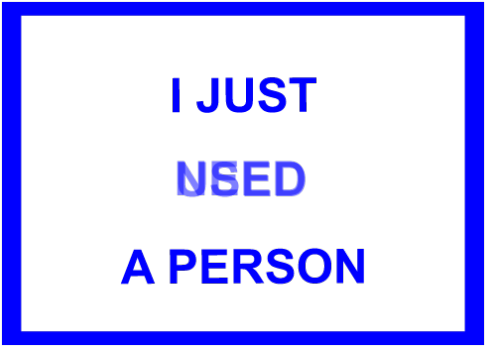 I Just Neused A Person - Blue Tumblr Aesthetic Png Transparent (500x357), Png Download