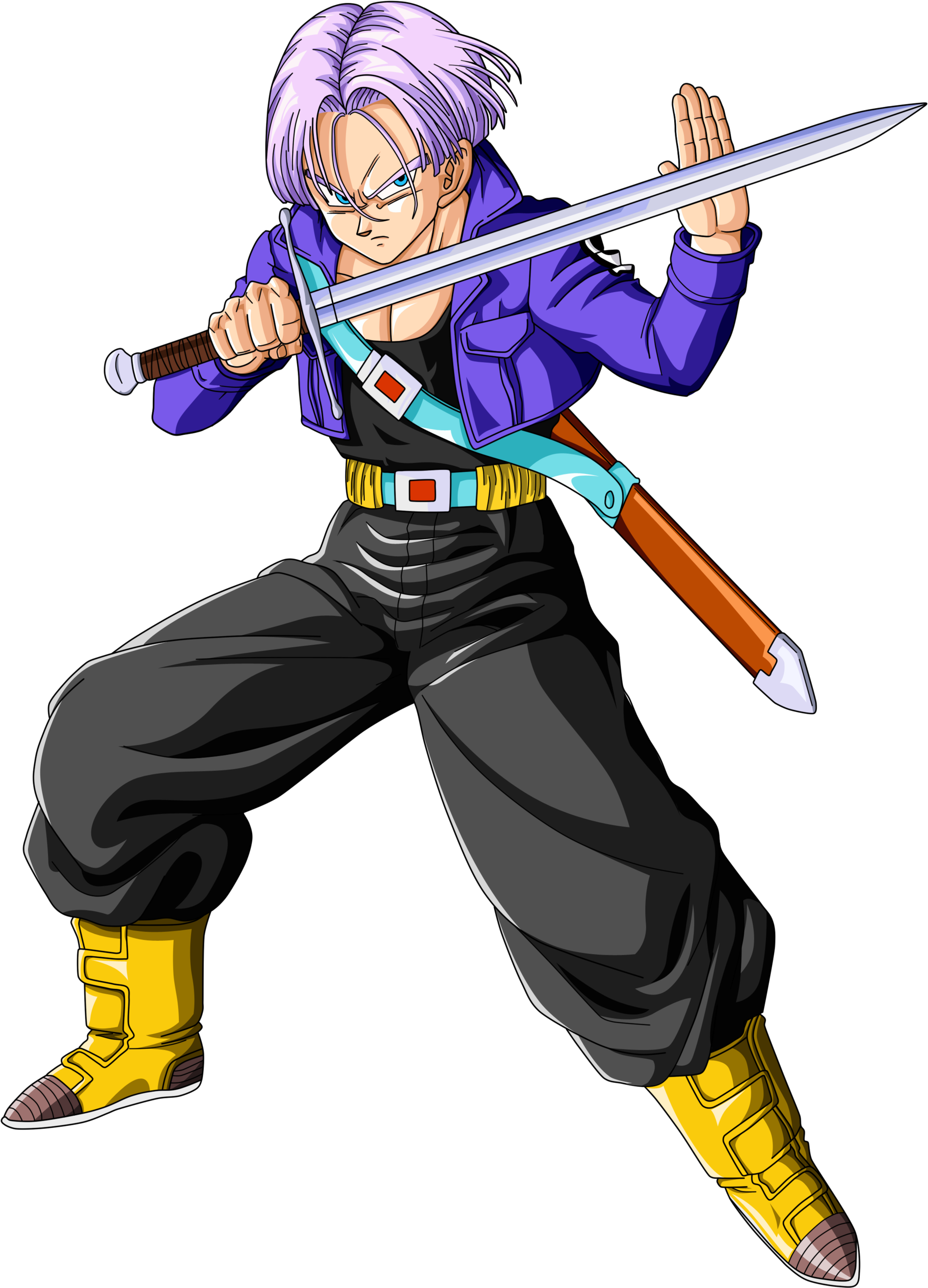 Trunks Del Futuro - Trunks Dragon Ball Z (2000x2922), Png Download