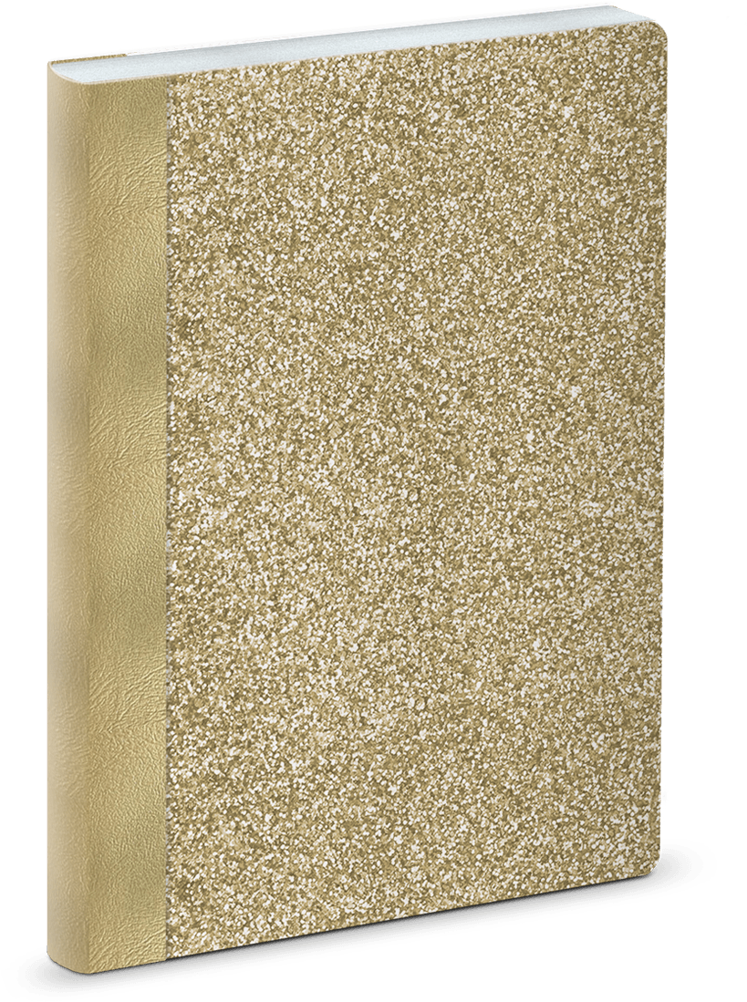 Gold Glitter Journal - Gold (1200x1200), Png Download