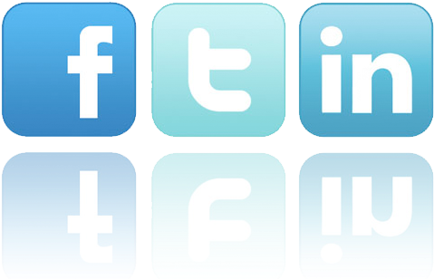 Twiter Linkedin And Icon - Redes Sociais Santander (524x334), Png Download