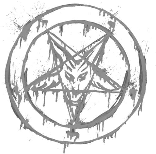 Church Of Satan The Satanic Bible Satanism Pentagram - Baphomet Baphomet Tile Coaster (500x500), Png Download