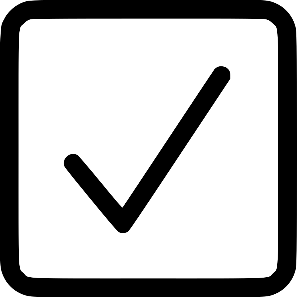 Checkbox Square Checked Comments - Checkbox Png (981x980), Png Download