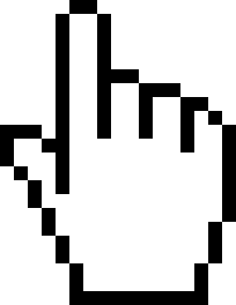 Cursor - Hand Cursor (340x440), Png Download