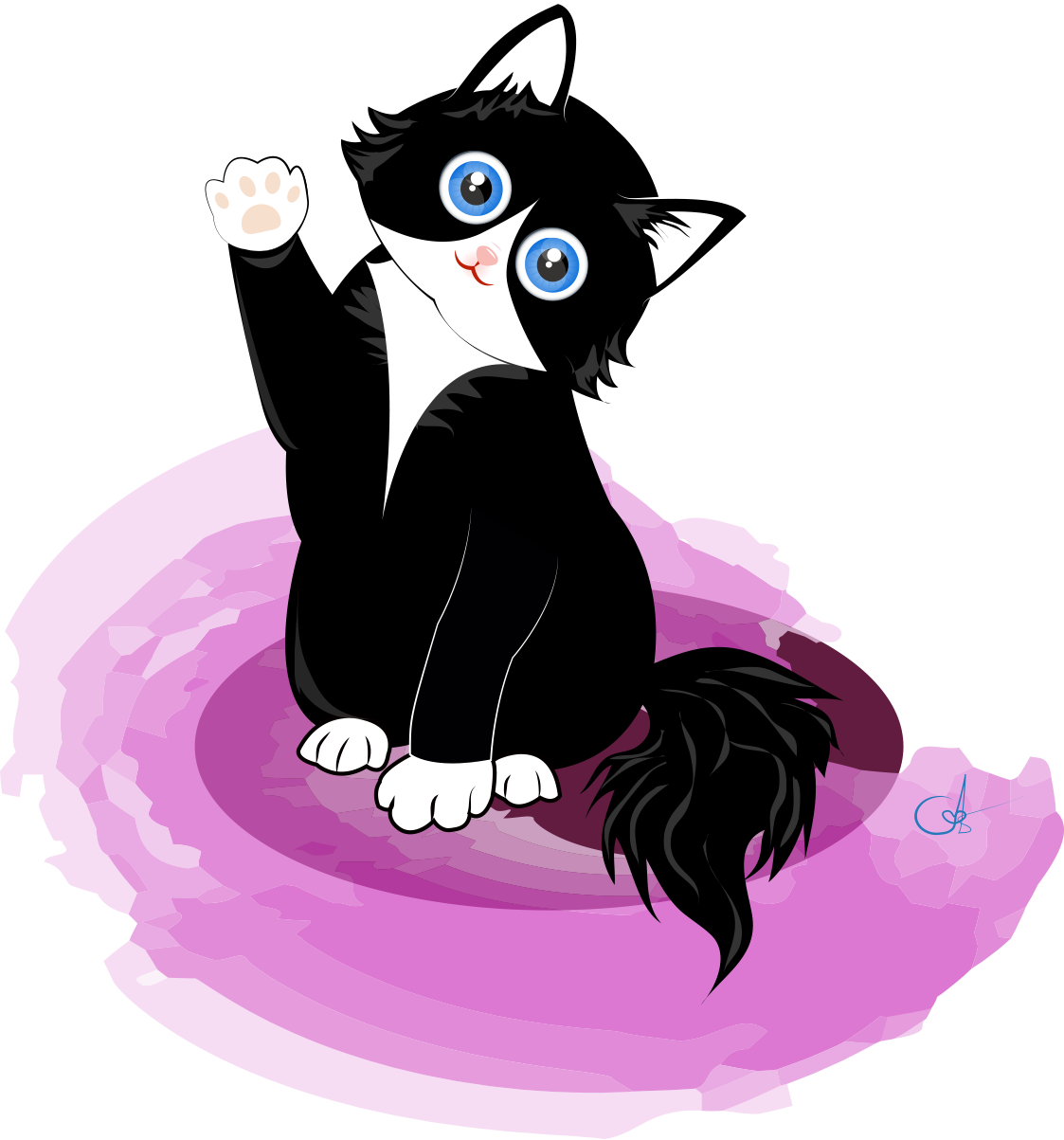 Cat Yawns (1123x1203), Png Download