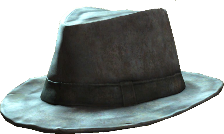 Battered Fedora - Fallout 4 Battered Fedora (822x567), Png Download