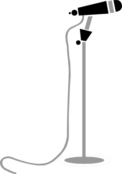 Free Icons Png - Microphone Stand Clip Art (400x570), Png Download