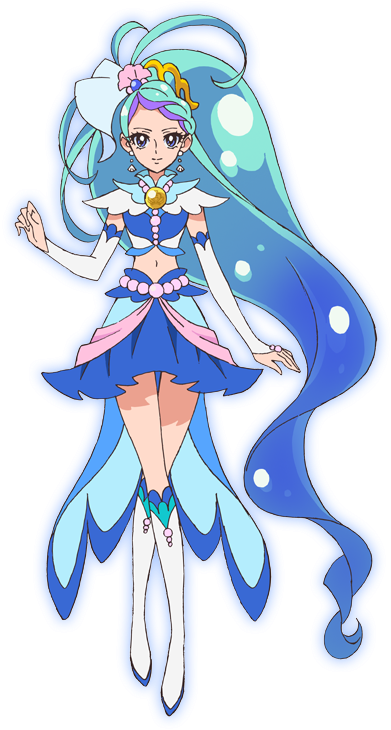Cure Mermaid - Go Princess Precure Cure Mermaid (491x744), Png Download