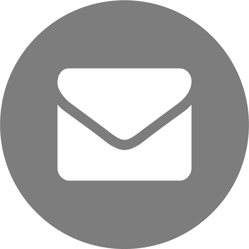 Email Share Button - Twitter Icon Grey Circle (801x801), Png Download