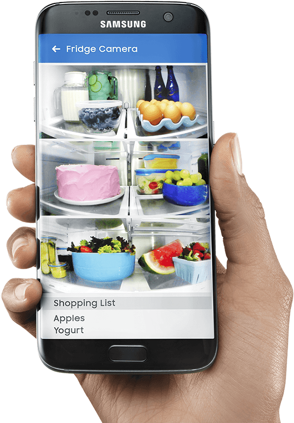 Fridge-mobile - Samsung Family Hub App (600x916), Png Download