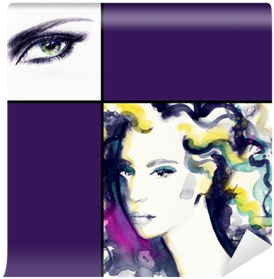 Woman Portrait - Portrait Abstract Fashion Art (400x400), Png Download