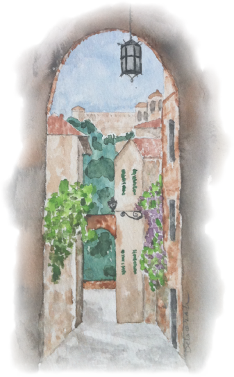 Watercolor - - Arch (337x544), Png Download