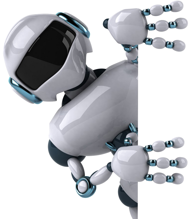 Domestic Robot Png Clipart - Robot With White Background (1600x900), Png Download