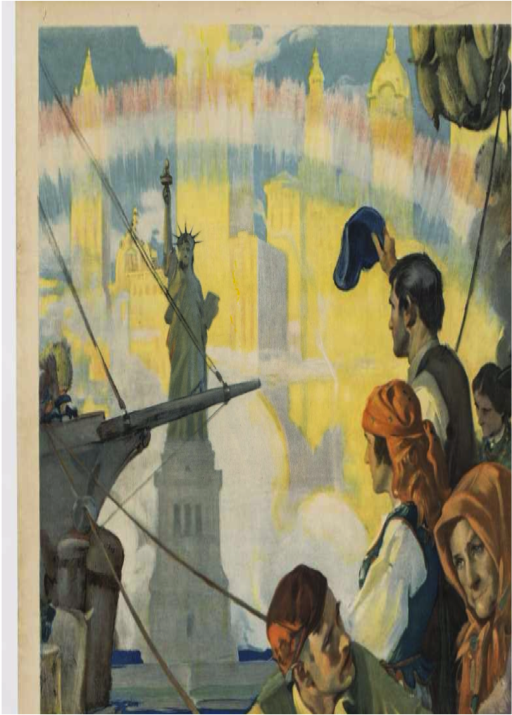 Untitled - Gallery-wrapped Canvas Art Print 8 X 8 Entitled Immigrants (900x1013), Png Download