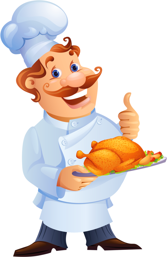 Clipart Black And White Png Clip Art Decoupage And - Chef Vector Free Download (676x1024), Png Download