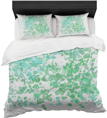 Watercolor Inspired Duvet Bed In A Bag Set Includes - Duvet (480x480), Png Download