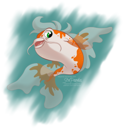 Koi By Stepandy I Drew This Little Fish For “kids Magazine” - Artist (500x520), Png Download