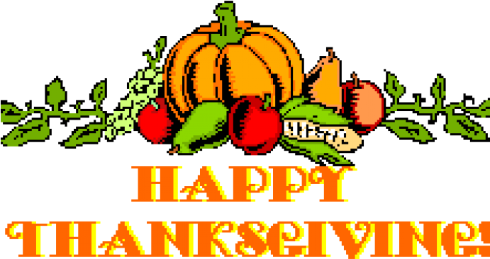 Thanksgiving Clip Art For Facebook - Thanksgiving Small Clip Art (690x396), Png Download