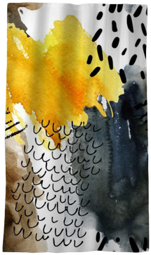 Abstract Watercolor Seamless Pattern In Autumn Colors - Watercolor Painting (400x400), Png Download