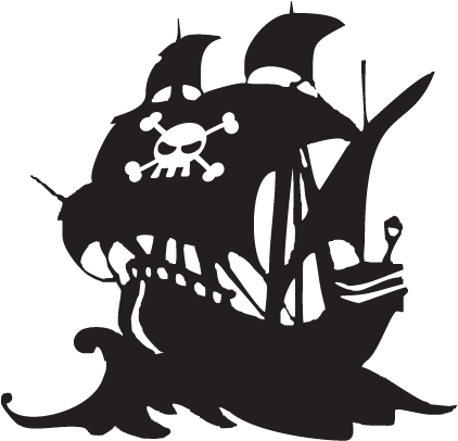 Pirate Ship Silhouette Png (451x451), Png Download