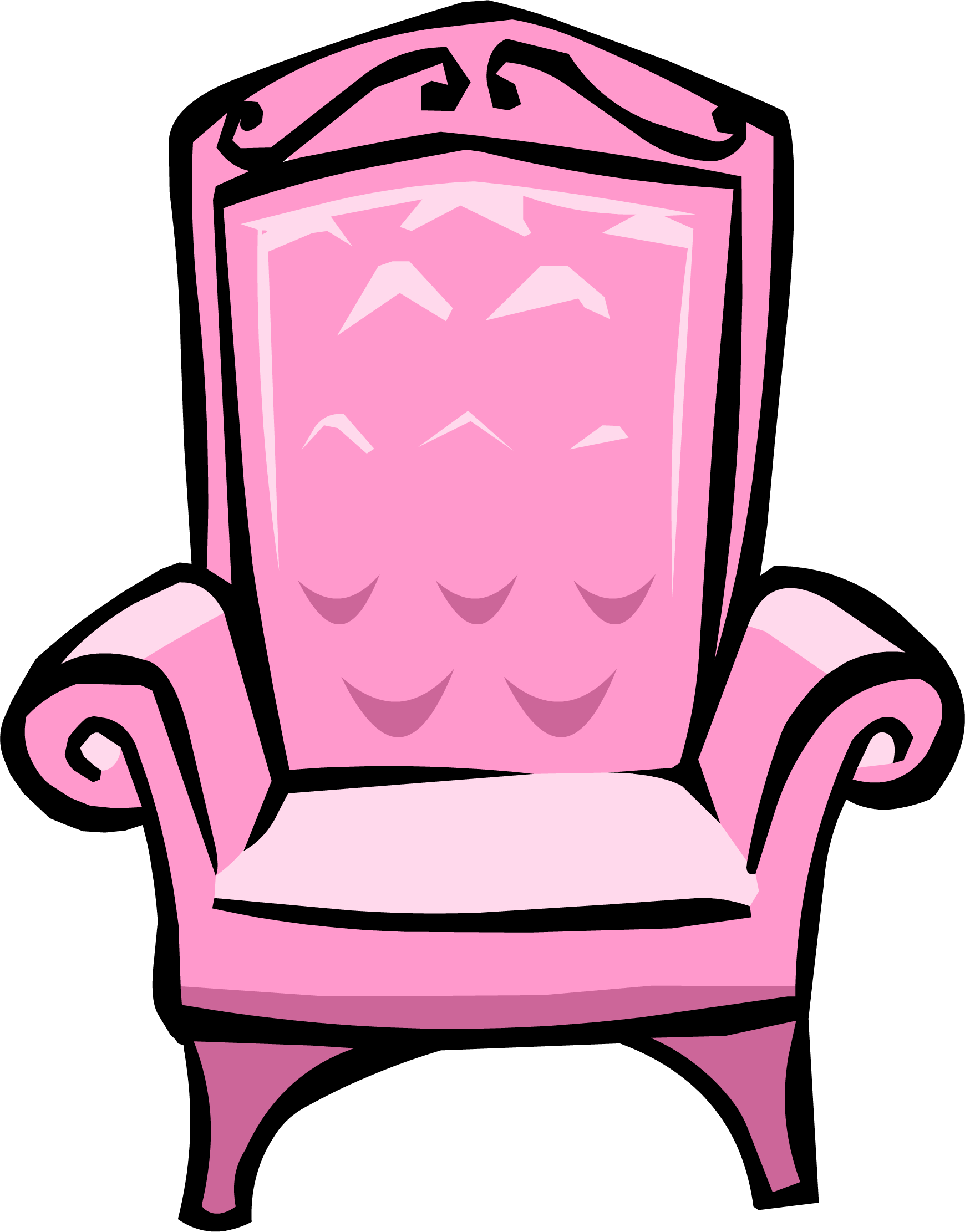 Princess Throne - Png - Royal Throne (1740x2222), Png Download