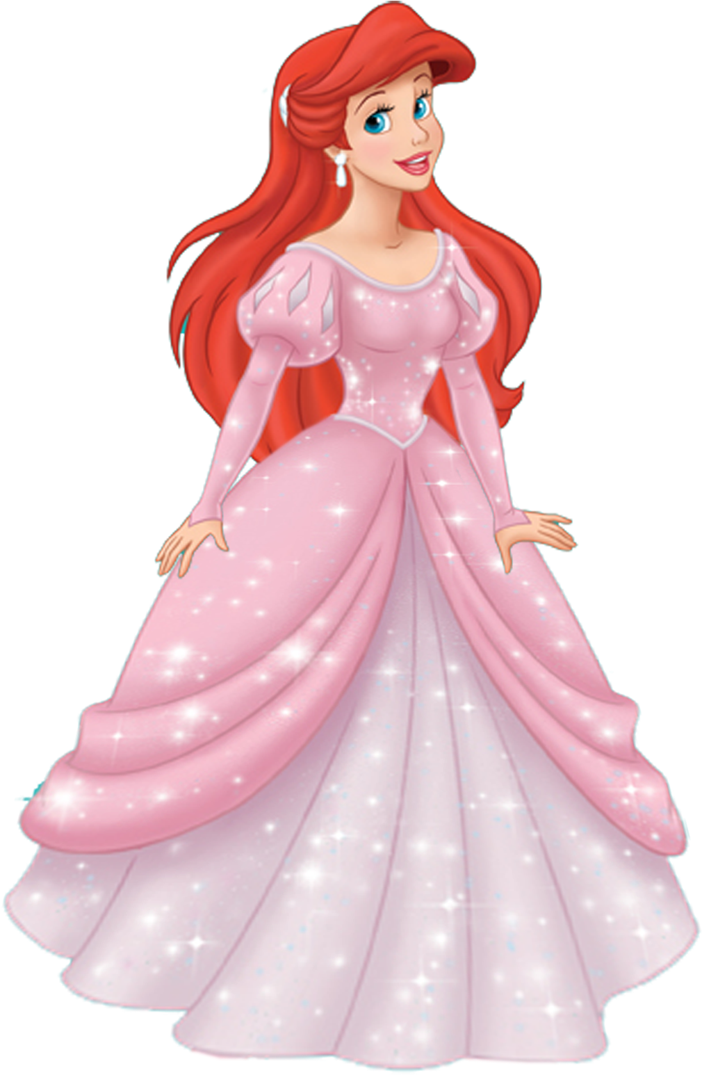 Ariel Png Hd - Princess Ariel Pink Dress (1333x1803), Png Download